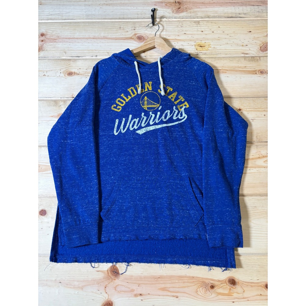 Golden State Warriors NBA Fanatics‎ Hoodie Blue Pullover Sweatshirt Mens Large